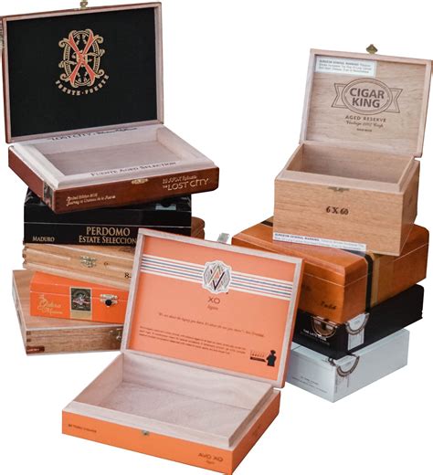 empty cigar boxes